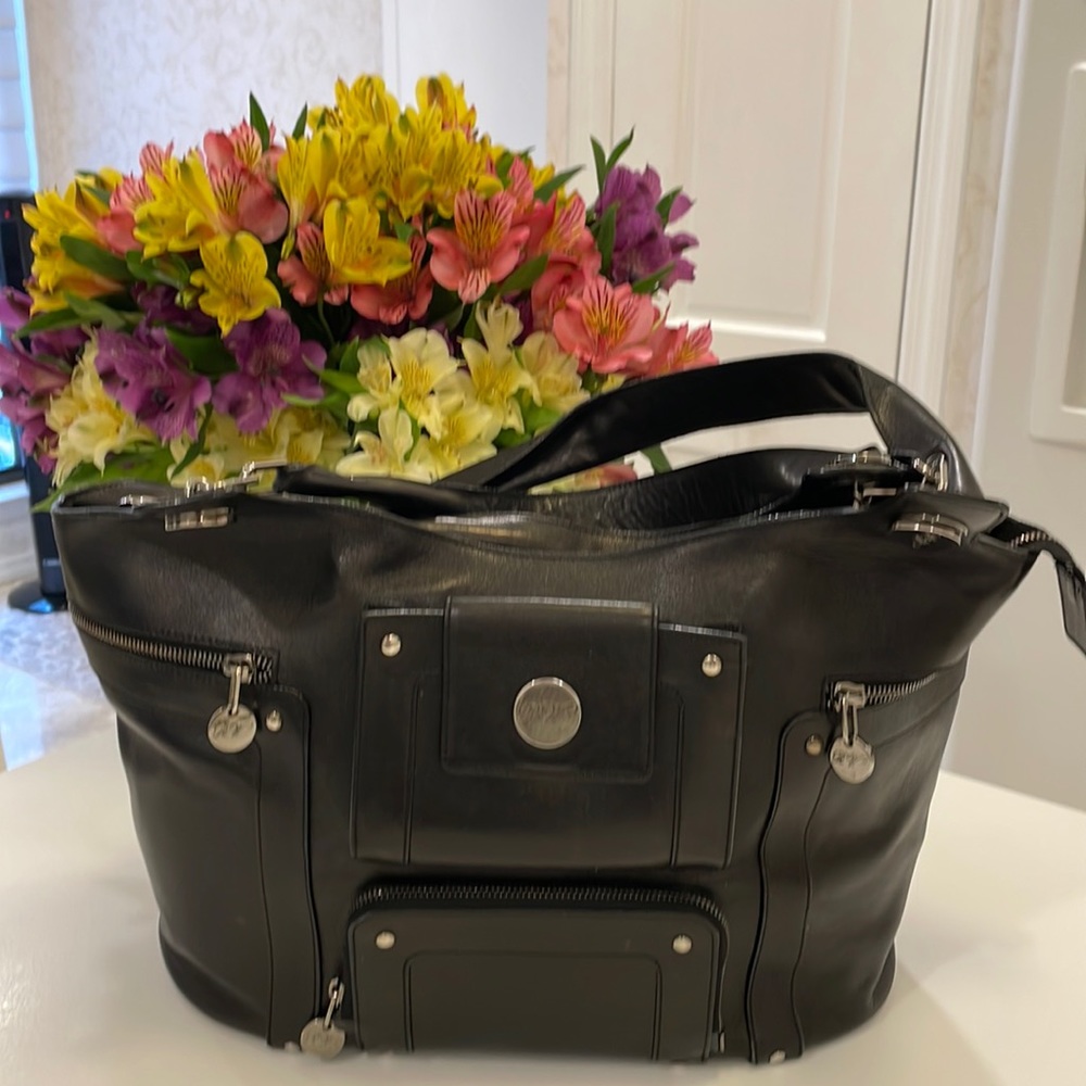 ROGER VIVIER PARIS  BLACK TOTE BAG